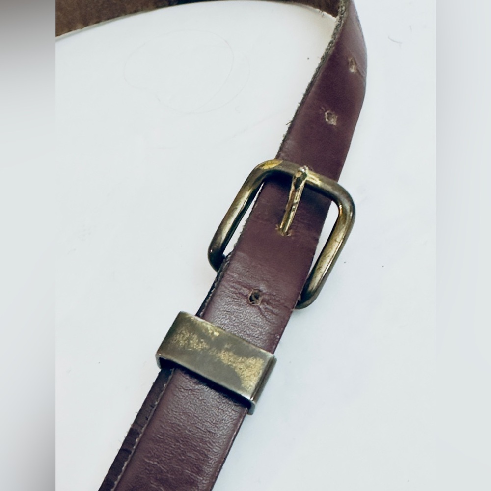 Vintage King Ranch (W) Brown Leather Men's Belt 34” (M/L)‎ made in the USA